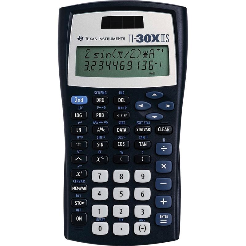 Texas Instruments TI-30X IIS Solar Scientific Calculator, Black/Blue/White (Min Order Qty 5) MPN:TI-30X-IIS