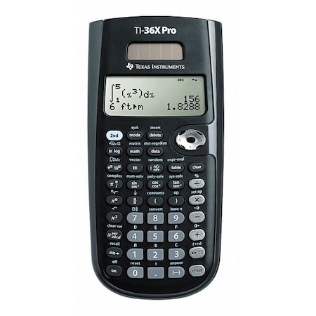 Scientific Calculator, LCD, 16x4 Digit, Width: 3 3/8 in MPN:TEXTI36XPRO