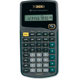 Texas Instruments 10-Digit Scientific Calculator TI30XA Battery Power 3-1/10