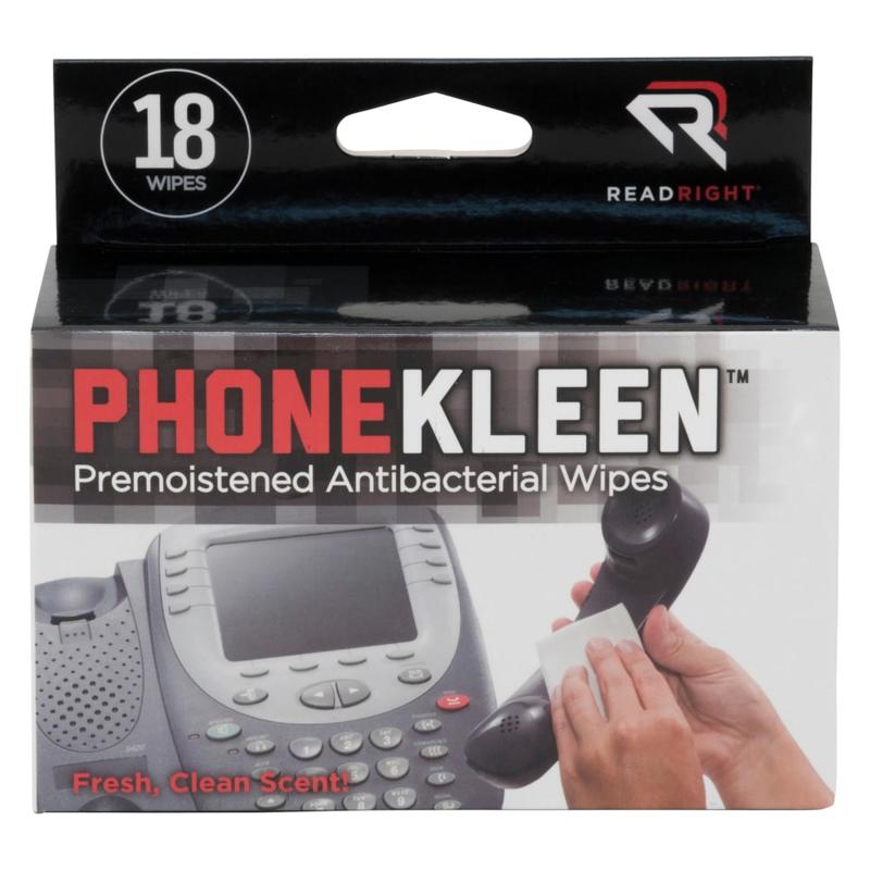 Read Right PhoneKleen Premoistened Wipes, Box Of 18 (Min Order Qty 14) MPN:RR1203