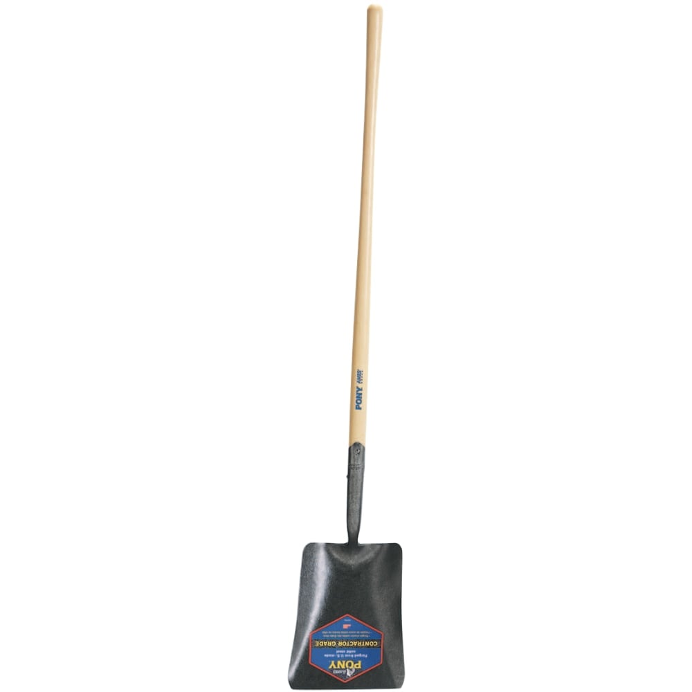 Square Point Shovel, 12 X 9.75 Blade, 47 in White Ash Straight Handle MPN:027-1201100