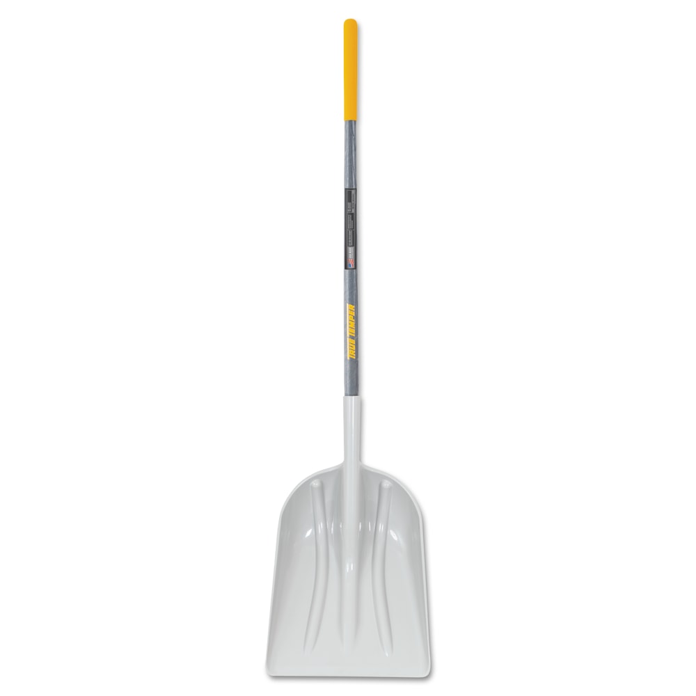 Poly Scoop with Hardwood Handle, 17.75 in L x 14.75 in W Blade, Square Point, 48 in Straight Cushion-Grip Handle MPN:027-1680100