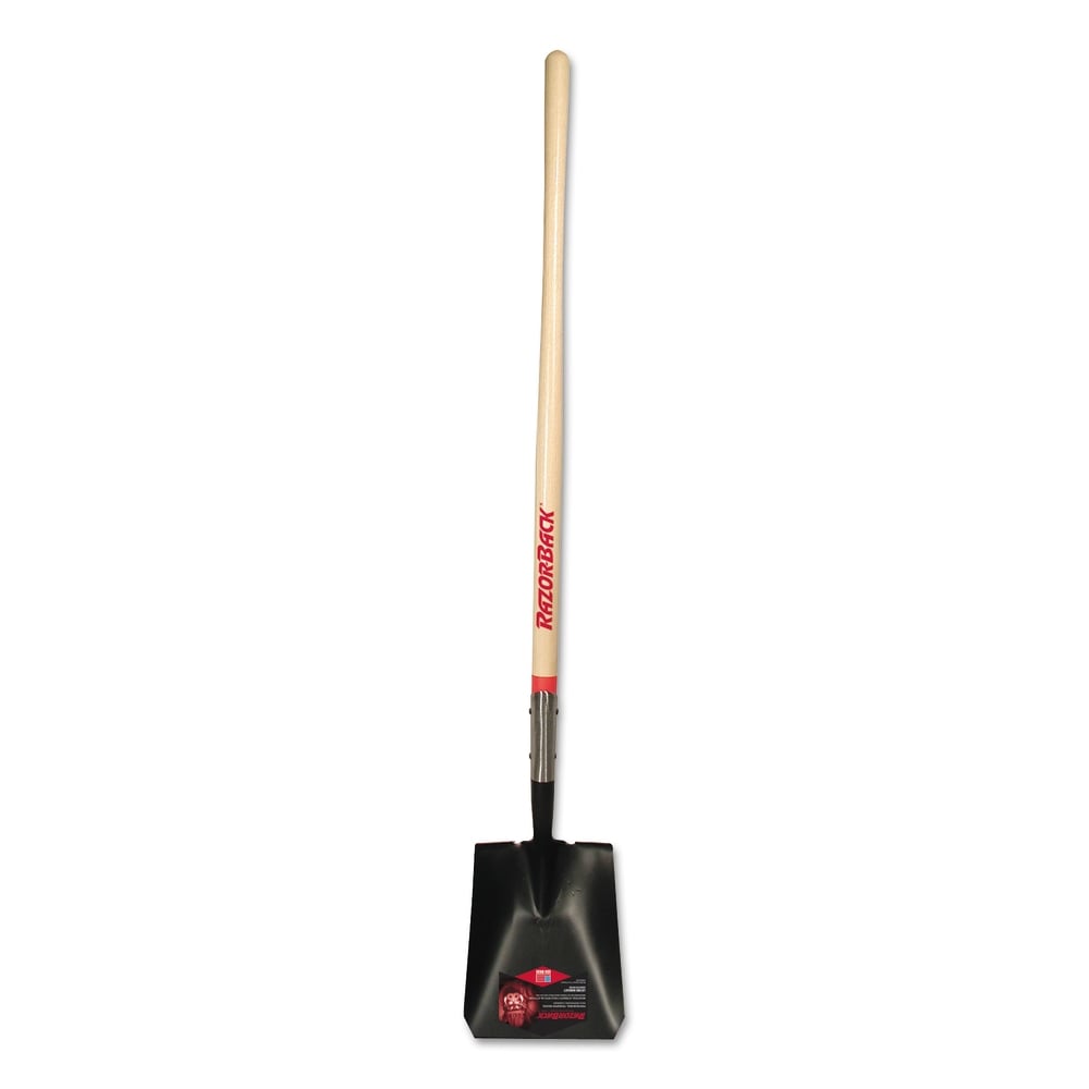 Union Tools Long Handle Square Point Shovel, 9 1/2in Width Blade MPN:40184