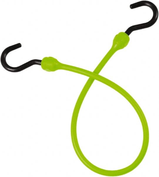 Bungee Cord Tie Down: Overmolded Nylon Hook, Non-Load Rated MPN:MBBC24NSG