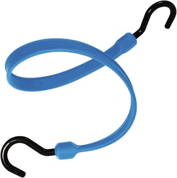 Heavy-Duty Bungee Strap Tie Down: Molded Nylon Hook, Non-Load Rated MPN:MBBS18NBL