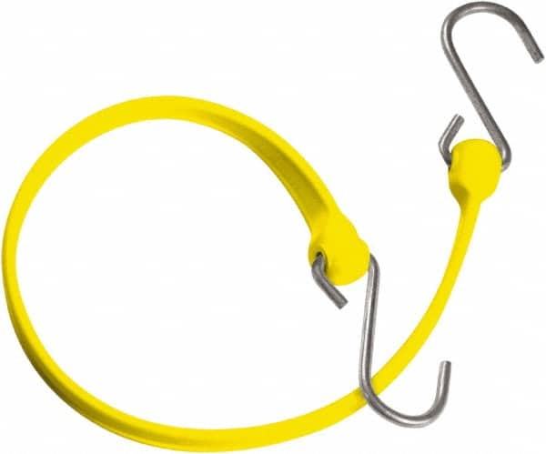 Heavy-Duty Bungee Strap Tie Down: Triangulated Galvanized S Hook, Non-Load Rated MPN:MBBS24GY