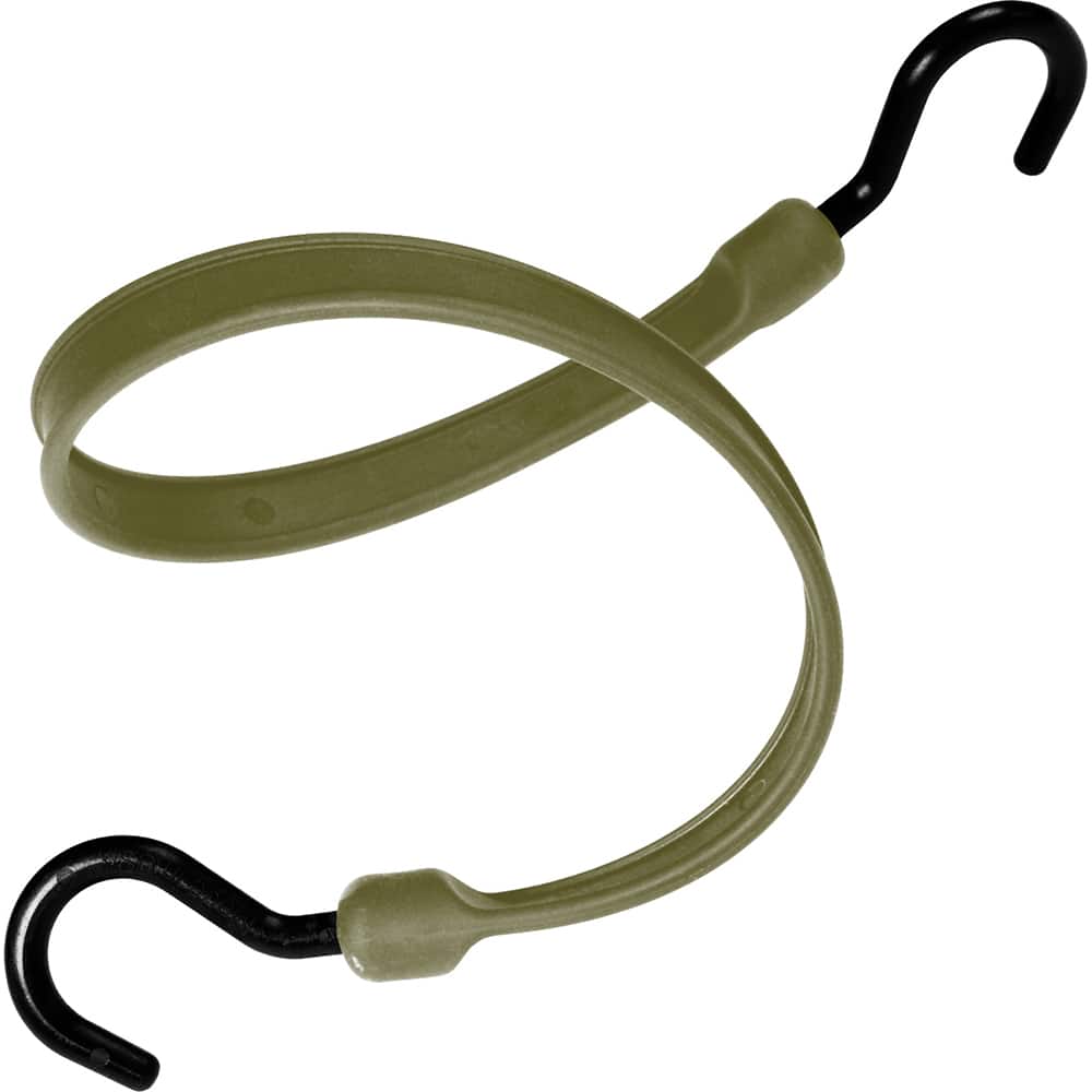 Heavy-Duty Bungee Strap Tie Down: Molded Nylon Hook, Non-Load Rated MPN:MBBS24NMG