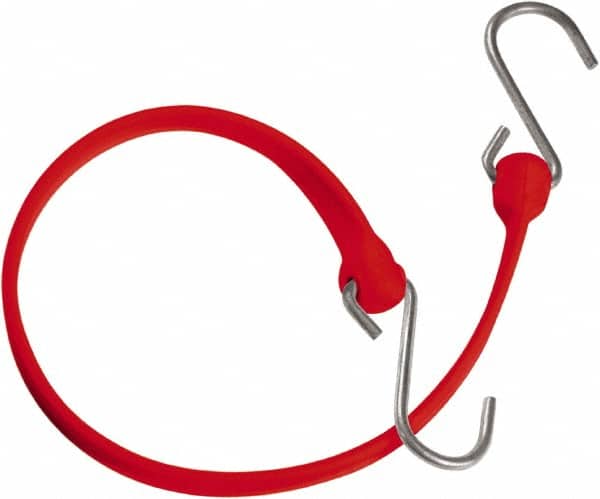 Heavy-Duty Bungee Strap Tie Down: Triangulated Galvanized S Hook, Non-Load Rated MPN:MBBS36GR