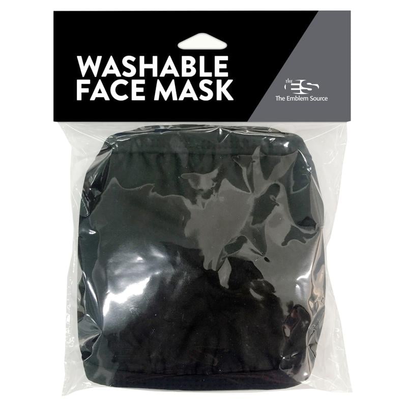 The Emblem Source Washable Adult Face Masks, Black, Pack Of 3 Masks (Min Order Qty 6) MPN:MASK 1063-3PK