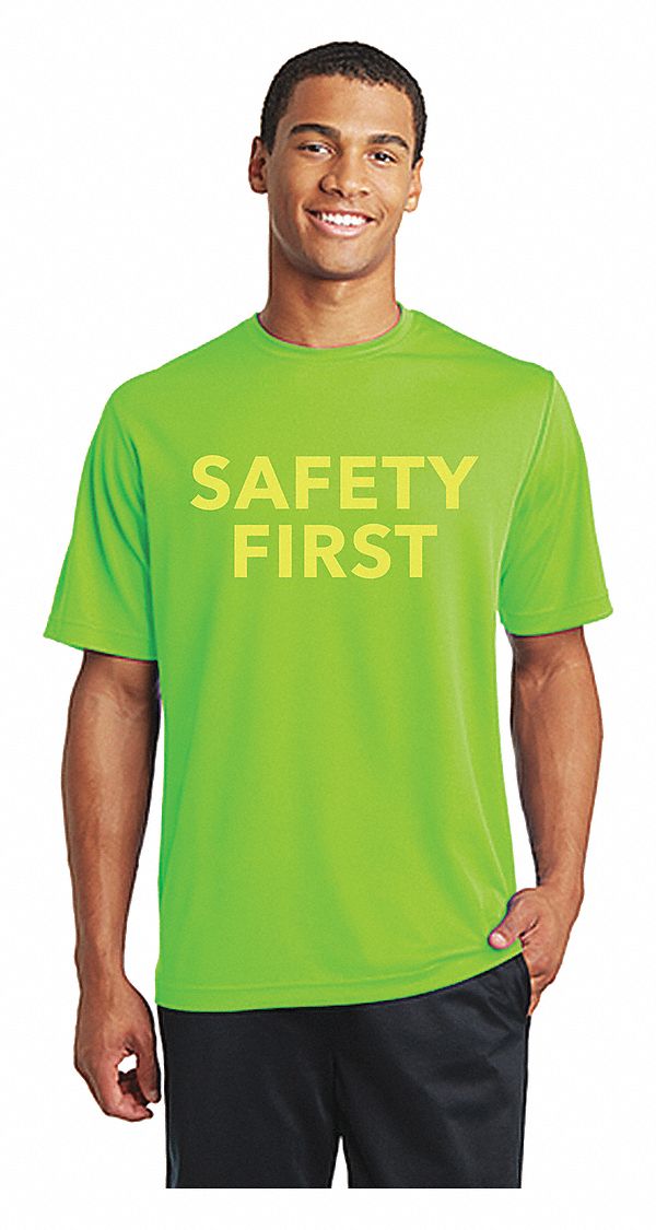 T-Shirt Green Polyester 2XL MPN:ST340-2XL