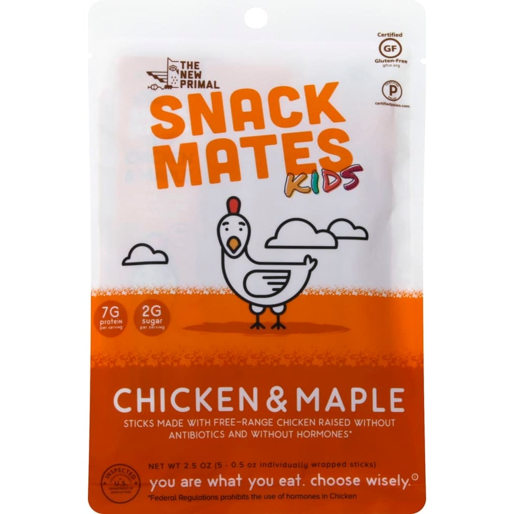 The New Primal Chicken & Maple Snack Mates Kids Sticks, 2.5 Oz, Total Qty 8 MPN:5203