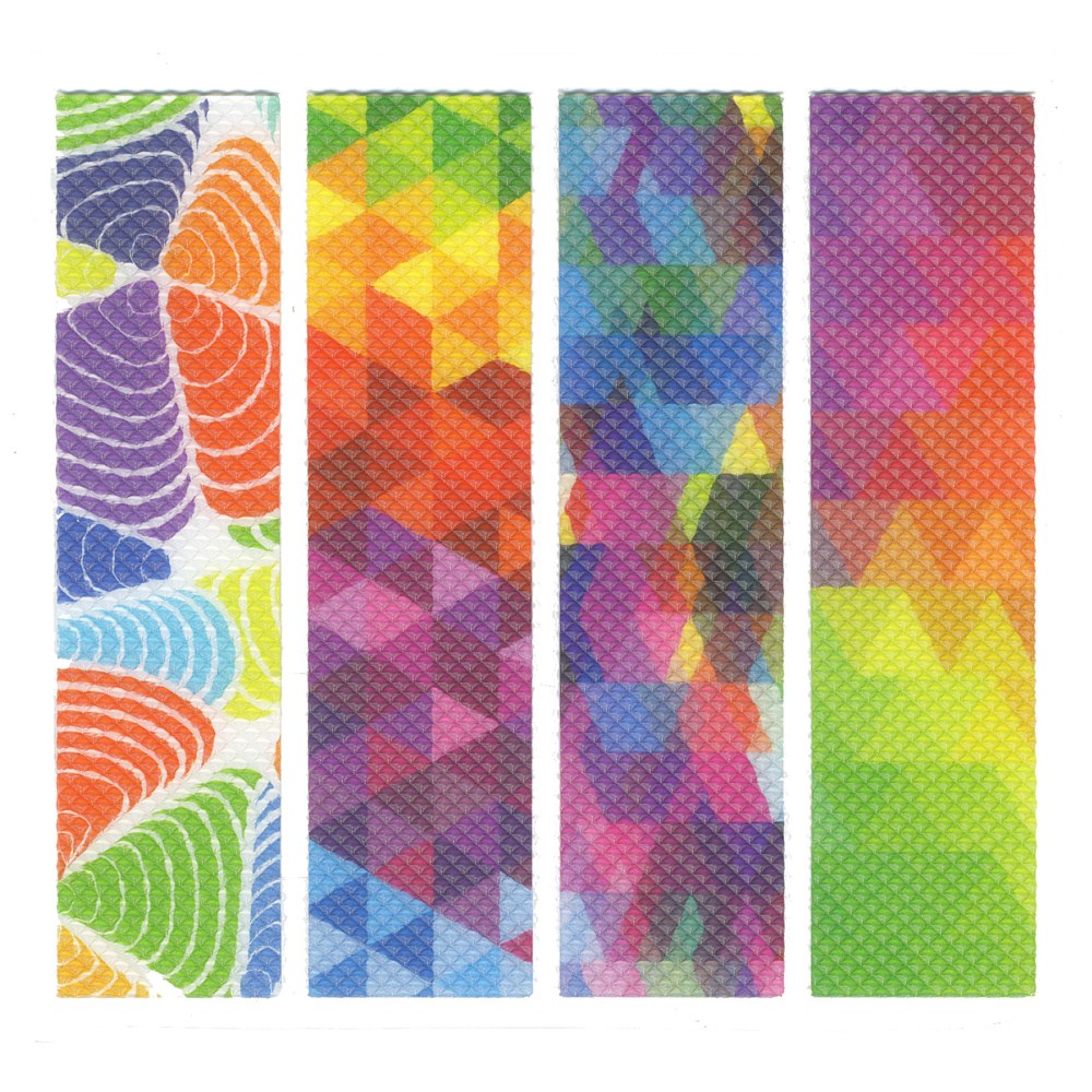 The Pencil Grip Zen Strips Mega Packs, Bumpy Brights Set 3, 40 Strips MPN:TPG85640
