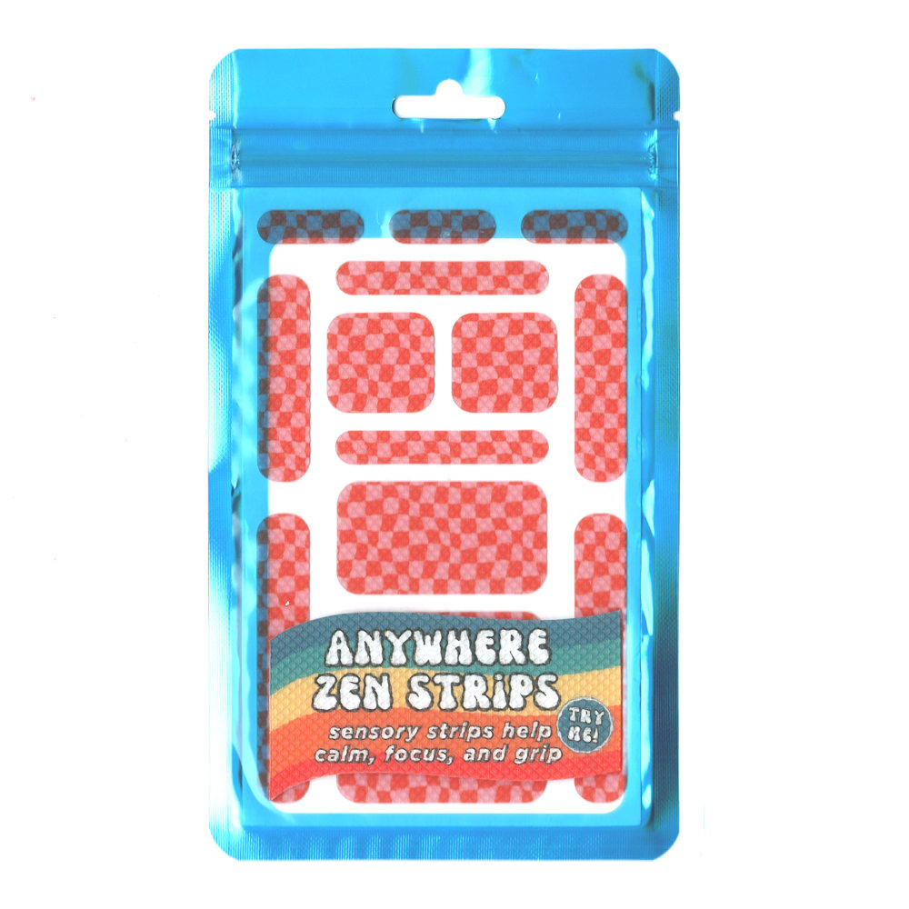 The Pencil Grip Zen Strips, Anywhere Zen, Bumpy Check, 13 Per Set, 6 Sets MPN:TPG88406