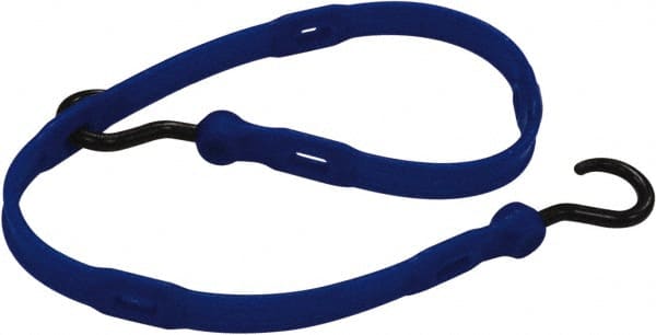Adjustable Bungee Strap Tie Down: Molded Nylon Hook, Non-Load Rated MPN:AS36BL
