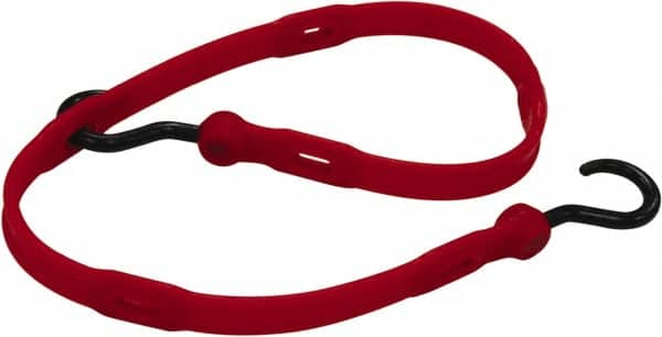 Adjustable Bungee Strap Tie Down: Molded Nylon Hook, Non-Load Rated MPN:AS36R