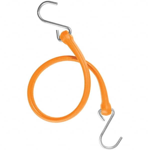 Heavy-Duty Bungee Strap Tie Down: Triangulated Galvanized S Hook, Non-Load Rated MPN:B24NG