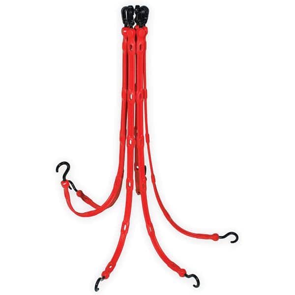 FlexWeb Tie Down: Molded in Hook & Safety Clasp, Molded Nylon Hook & Overmolded Nylon Hook, Non-Load Rated MPN:FW36-6R