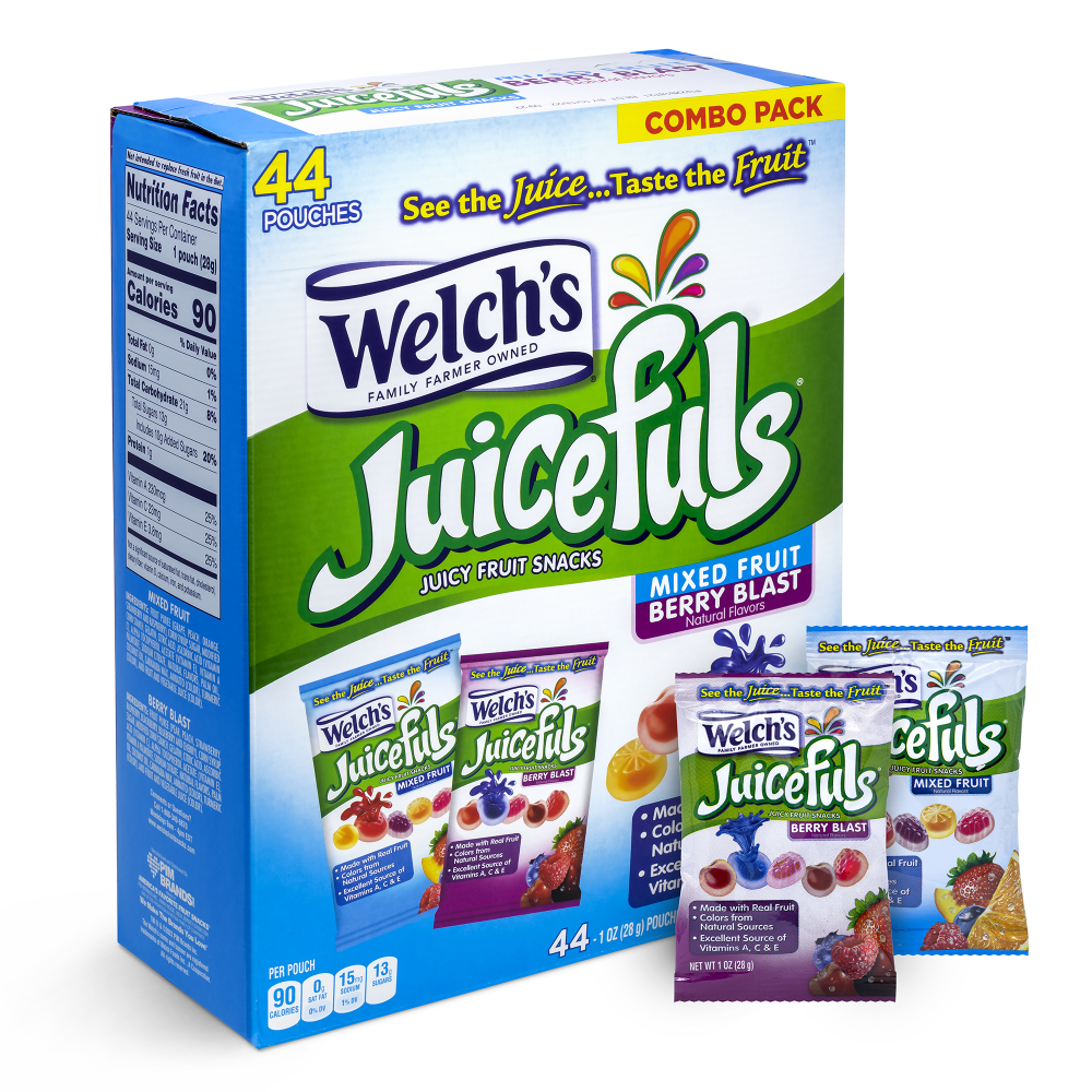 Welchs Juicefuls, 1 Oz, Box Of 44 Pouches MPN:0 34856 44148 9