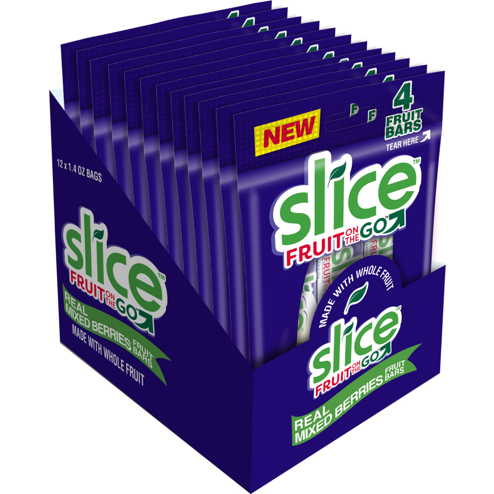 Slice Fruit On The Go Mixed Berry, 1.4 Oz, Box Of 12 Bars MPN:034856354024