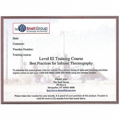 Level III Thermography Training MPN:SNELL-L3-PDM