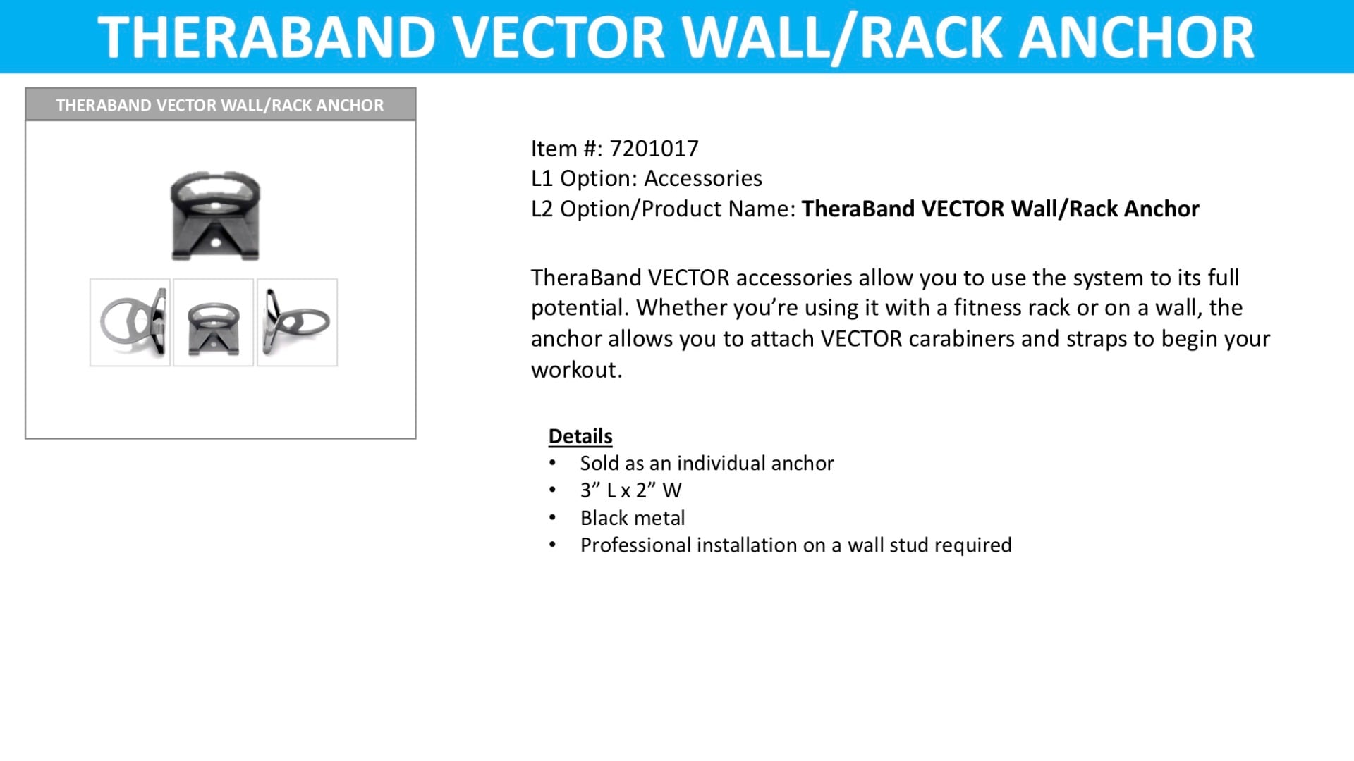 Example of GoVets Theraband category