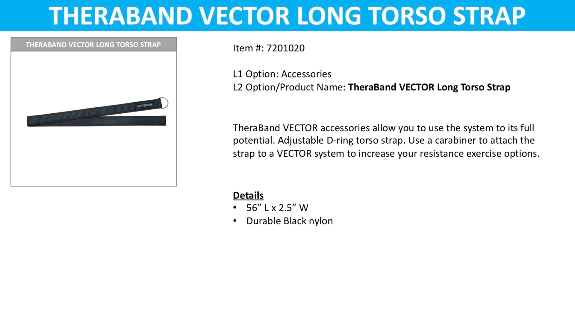 Example of GoVets Theraband category