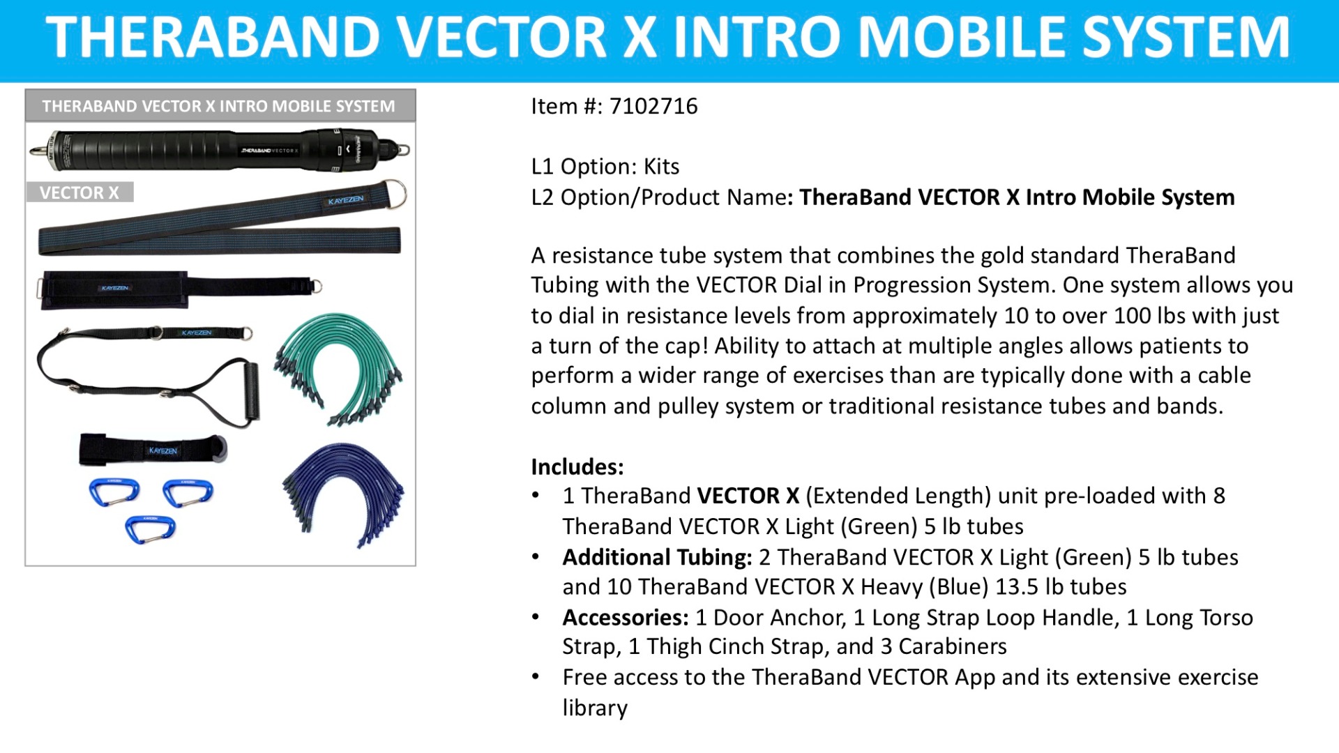 Example of GoVets Theraband category