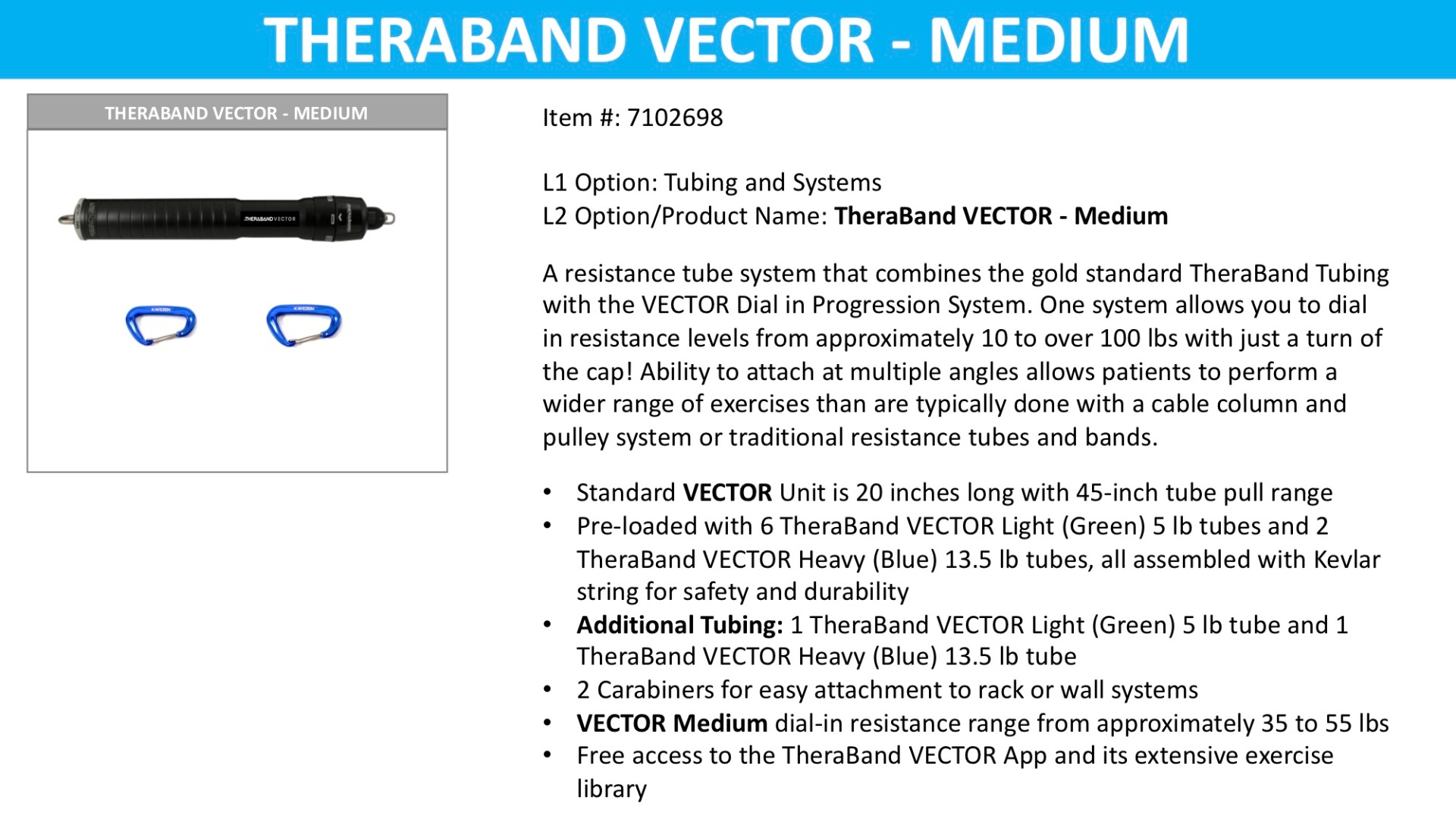 Example of GoVets Weight Accessory category