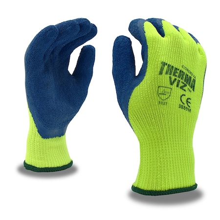 Gloves, 10 Ga, Latex, Green, Thermal, PK12 MPN:3889L