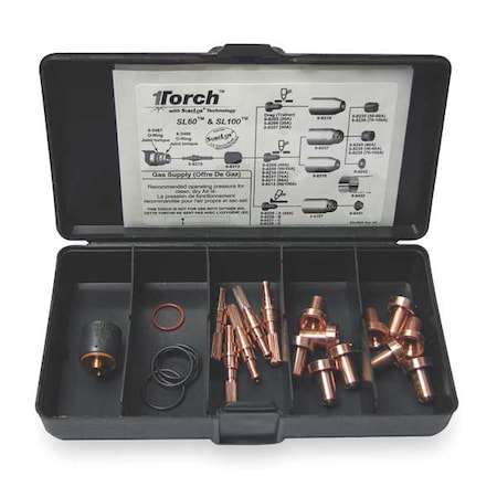 Plasma Torch Consumable Kit, 40 Amps MPN:5-2551