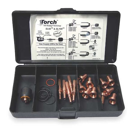 Plasma Torch Consumable Kit, 90-100 Amps MPN:5-2556