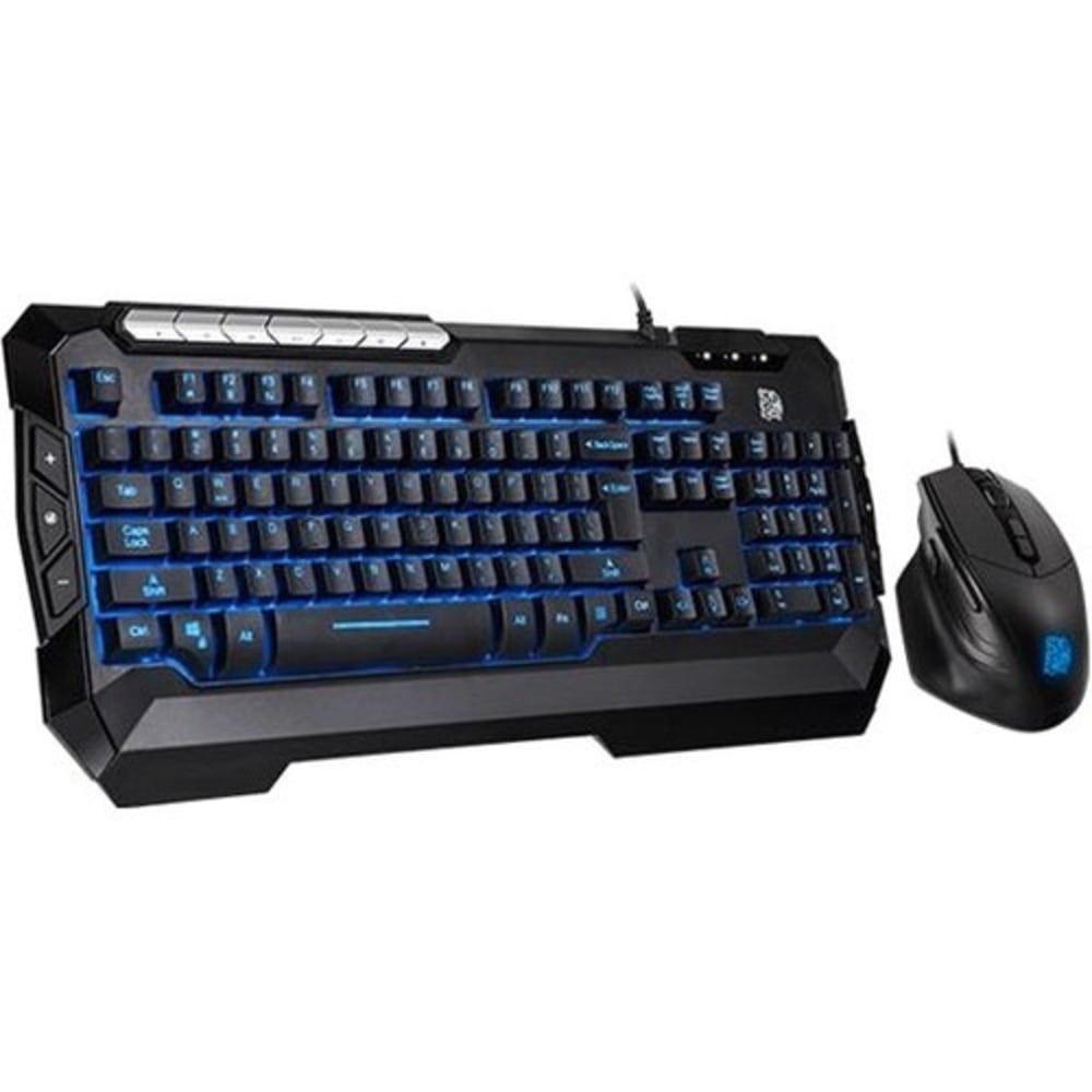 Tt eSPORTS Commander Combo V2 Gaming Keyboard & Mouse - USB Membrane Cable Keyboard - Black - USB Cable Mouse - CMCMCWLXXMBUS MPN:CM-CMC-WLXXMB-US