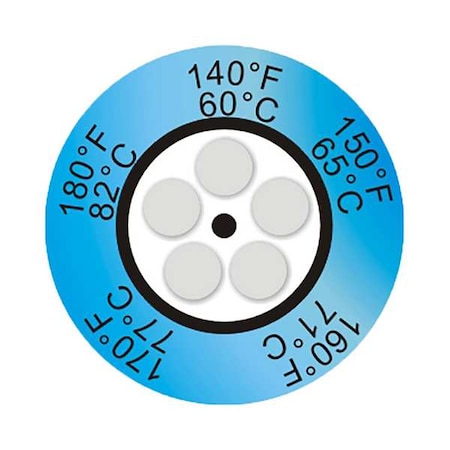 Temp Indicator, Dot, Blue, 10PK MPN:80603