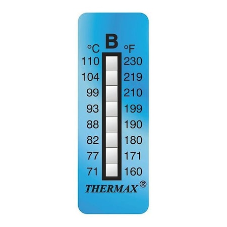 Temp Indicator, Strip, Blue, 10PK MPN:80609
