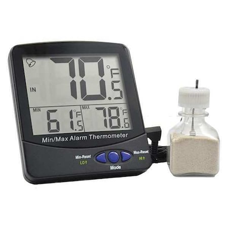 Digital Thermometer, -58 Degrees to 158 Degrees F for Wall or Desk Use MPN:ACC895WB