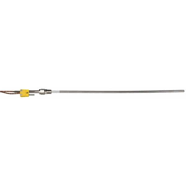 Thermocouple Probe: Type K, Pipe Fitting Probe, Grounded, Mini Connector MPN:SF050-701