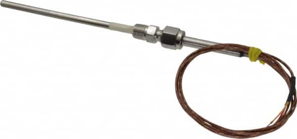Thermocouple Probe: Type K, Pipe Fitting Probe, Grounded, Stripped End MPN:SF051-060