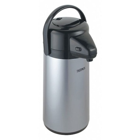 Gray Metallic Single Serve 2 qt. Glass Vacuum Pump Pot, 2 qt, Gray Metallic MPN:PP1920TRI2