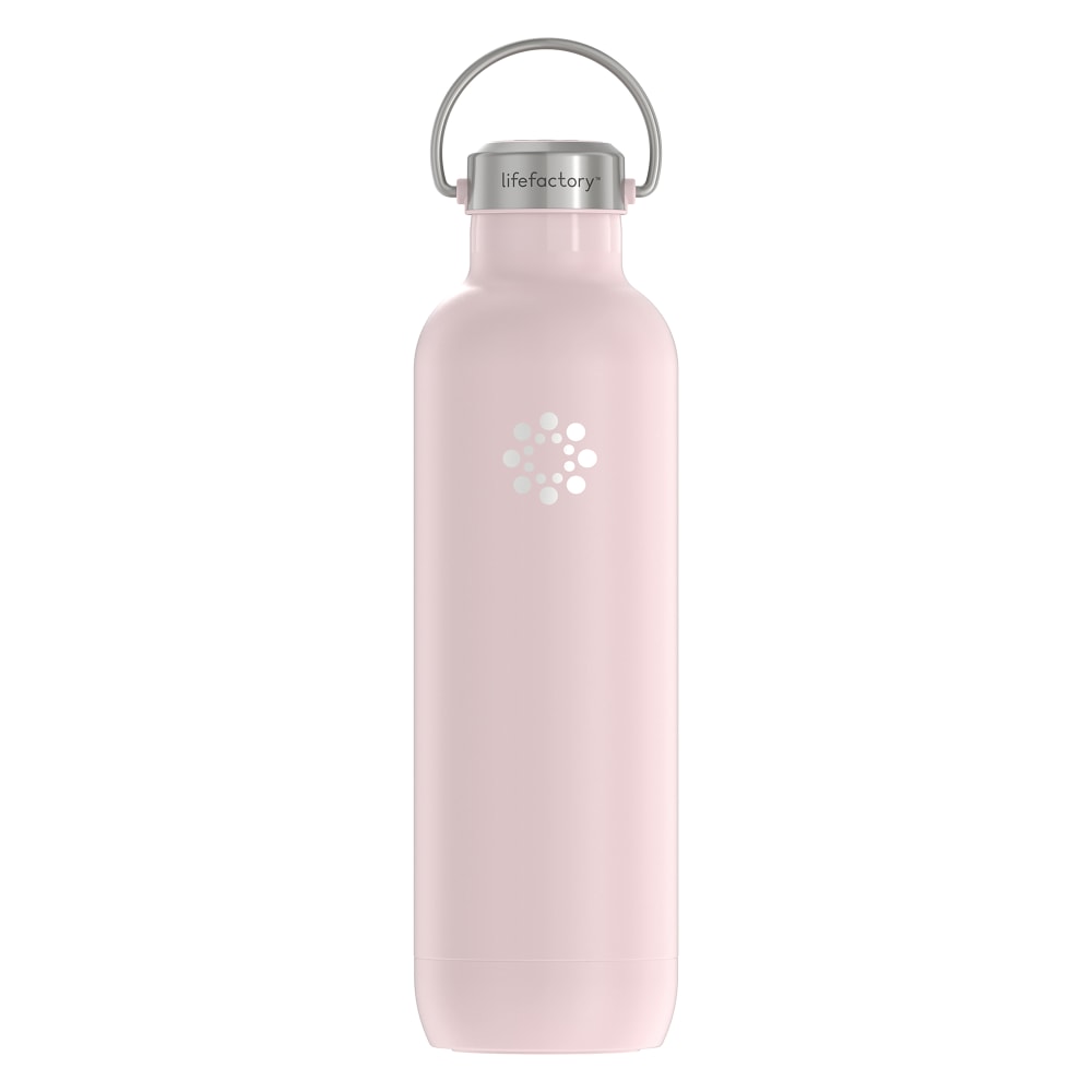 LifeFactory Stainless Steel Vacuum-Insulated Sport Bottle, 32 Oz, Desert Rose MPN:LS365MDR4