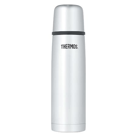 Compact Stainless Steel Bottle, 16 oz., Stainless Steel/Black MPN:FBB500SS4