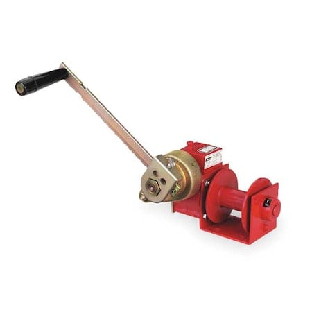 Hand Winch, Worm Gear, w/Brake, 1000 lb. MPN:4622PB