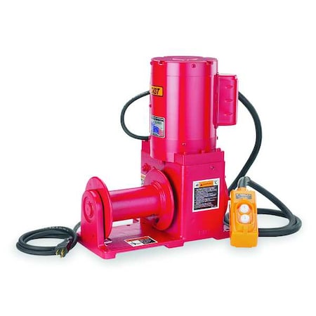 Electric Winch, 1-1/5HP, 115VAC MPN:4771