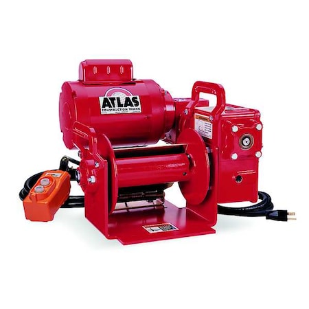 Electric Winch, 1-1/3HP, 115VAC MPN:4WP2T8-2000-8