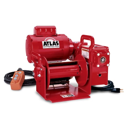 Electric Winch, 2000Lb, 1.3HP, 115 VAC MPN:4WP2TC-2000-8