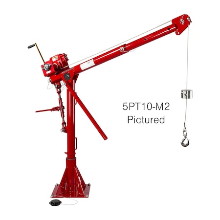 Davit Crane Up To 1200Lb Capacity W/ 4Wm MPN:5PT10G-M2
