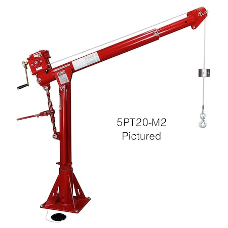 Davit Crane Up To 2000Lb Cap W/4Wp2-K E MPN:5PT20-E2
