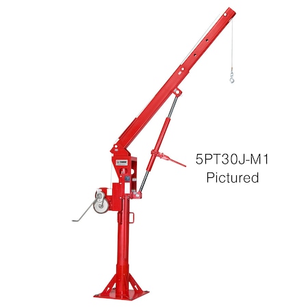 Davit Crane, 3000Lb Capacity W/ Spur Gea MPN:5PT30JG-M1X