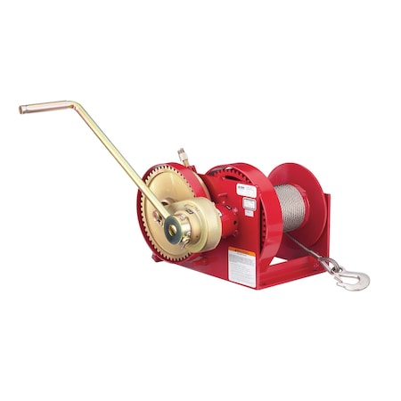 Spur Gear Hand Winch, 4000Lb W/ Brake F MPN:M452B-A