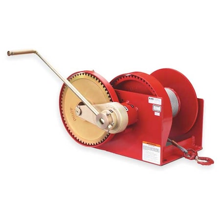 Hand Winch, Spur Gear, No Brake, 10, 000 lb. MPN:M492