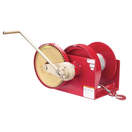 Spur Gear Hand Winch, 10, 000Lb W/ Brake MPN:M492B-12
